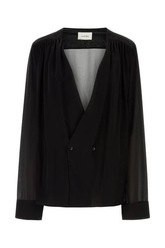 Saint Laurent Camicia In Satin - Saint Laurent - Modalova