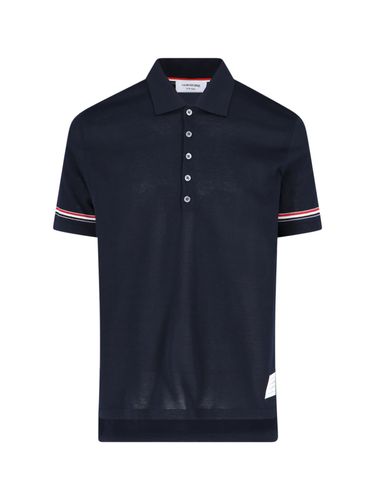 Tricolor Detail Polo Shirt - Thom Browne - Modalova