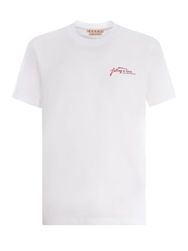 Wordsearch Heart Print T-shirt - Marni - Modalova