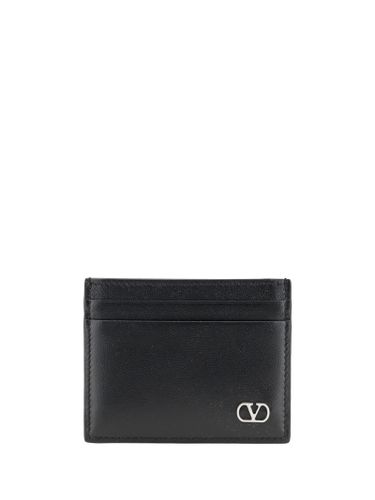 Leather Card Holder - Valentino Garavani - Modalova