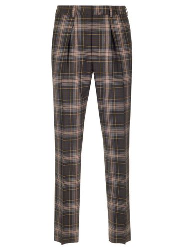 Brown Fendi Tartan Trousers - Fendi - Modalova