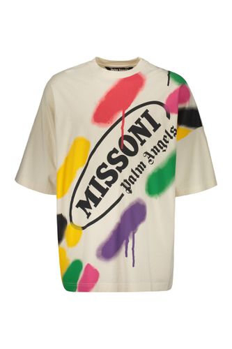 X Missoni Cotton T-shirt - Palm Angels - Modalova