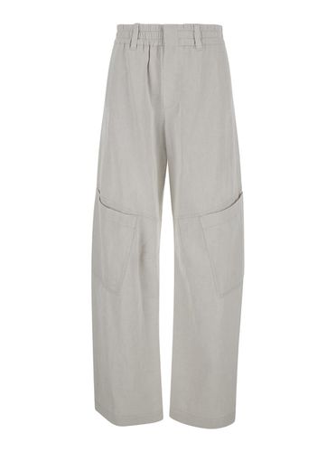 Cargo Trousers In Cotton And Linen Woman - Brunello Cucinelli - Modalova