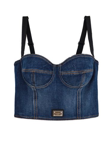 Dolce & Gabbana Denim Bustier - Dolce & Gabbana - Modalova