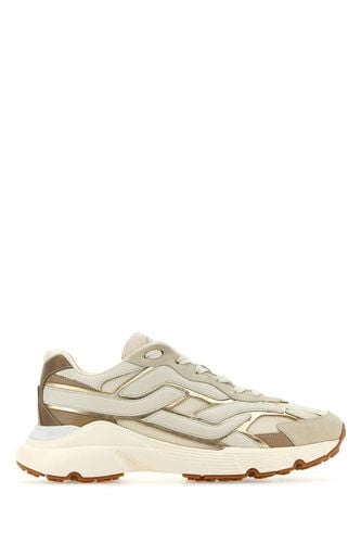 Ivory Leather And Mesh Sneakers Tods - Tod's - Modalova