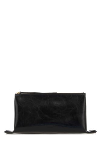 Leather Medium Clutch - Jil Sander - Modalova