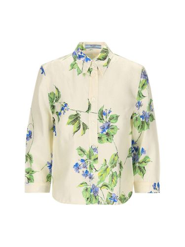 Floral-printed Button-up Shirt - Prada - Modalova