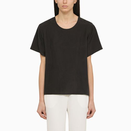 Parosh Black Silk T-shirt - Parosh - Modalova