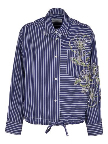 Stripe Embroidered Shirt - Des Phemmes - Modalova