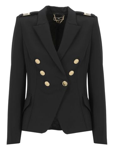 Double-breasted Jacket - Elisabetta Franchi - Modalova