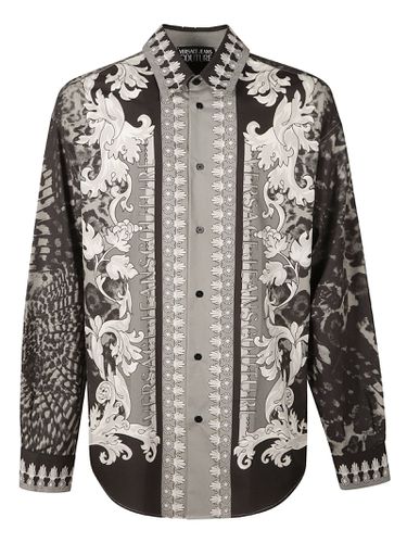 Pattern Logo Print Shirt - Versace Jeans Couture - Modalova