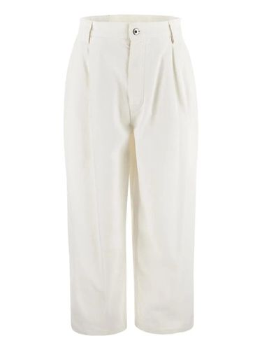 Pleated Denim Trousers - Bottega Veneta - Modalova