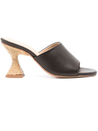 Brigite Dark Leather Mules - Paloma Barceló - Modalova