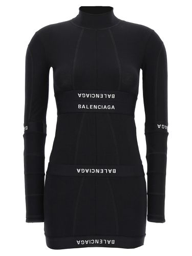 Balenciaga Logo Band Mini Dress - Balenciaga - Modalova