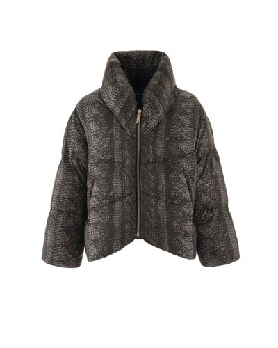 Short Down Jacket With Allover Pattern - John Richmond - Modalova