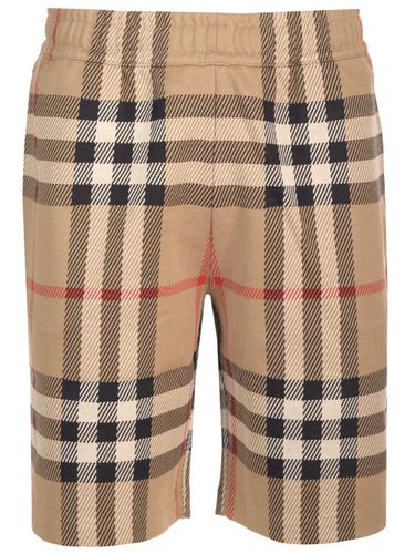 Bermuda Shorts In Jacquard Check - Burberry - Modalova