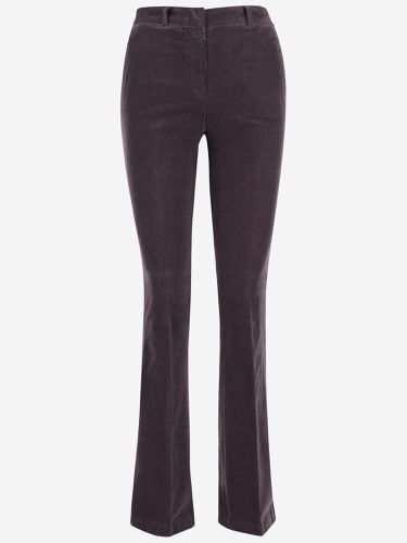 Stretch Cotton Velvet Flared Pants - QL2 - Modalova