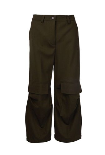 Button Detailed Straight Leg Pants - Parosh - Modalova