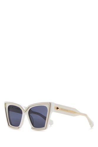 White Acetate V-grace Sunglasses - Valentino Garavani - Modalova