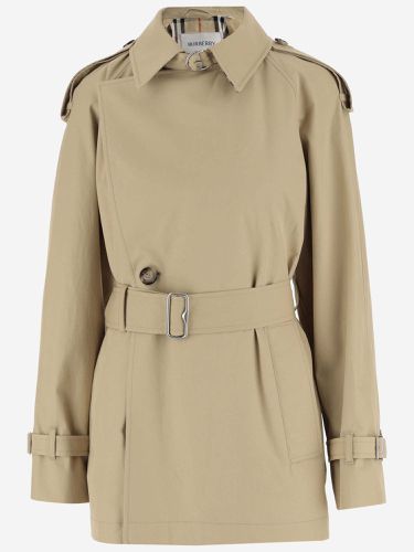 Cotton Gabardine Short Trench Coat - Burberry - Modalova