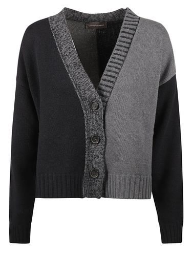 Colourblock Rib Trim Buttoned Cardigan - Lorena Antoniazzi - Modalova