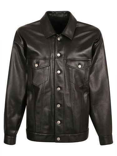 Buttoned Classic:leather Jacket - Balenciaga - Modalova