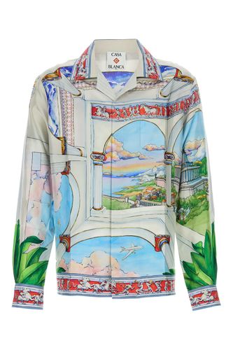 Pure Silk Shirt With Graphic Print - Casablanca - Modalova