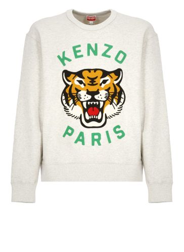 Kenzo Pale Grey Cotton Sweatshirt - Kenzo - Modalova