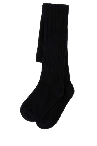 Black Stretch Wool Blend Socks - Prada - Modalova