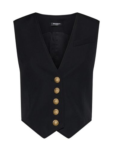 Balmain V-neck Sleeveless Gilet - Balmain - Modalova