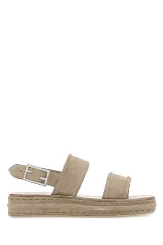 Fendi Cappuccino Suede Sandals - Fendi - Modalova