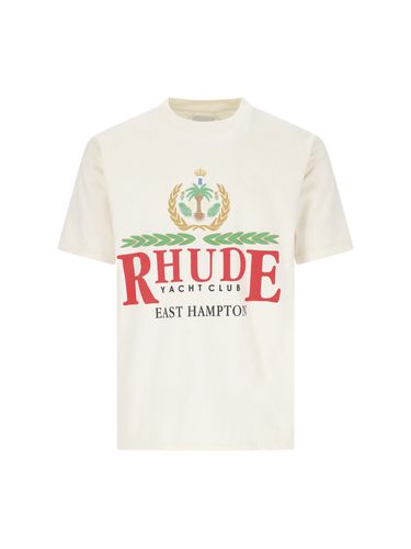 Rhude Logo Print T-shirt - Rhude - Modalova