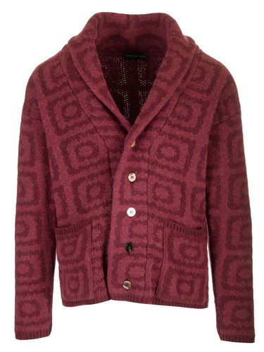 Wool Jacquard Cardigan - Gabriele Pasini - Modalova