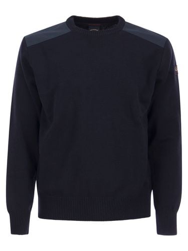 Wool Crew Neck With Iconic Badge - Paul & Shark - Modalova