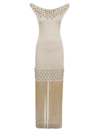 Crochet Embellished Fringe Dress - Paco Rabanne - Modalova