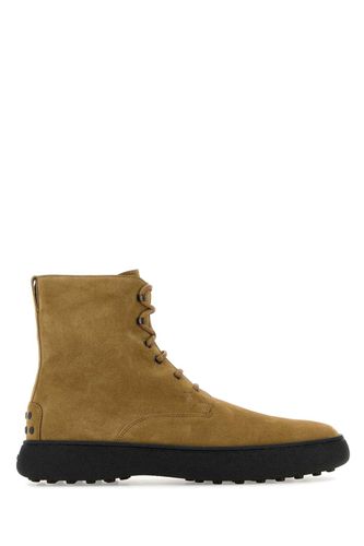 Tod's Camel Suede Ankle Boots - Tod's - Modalova