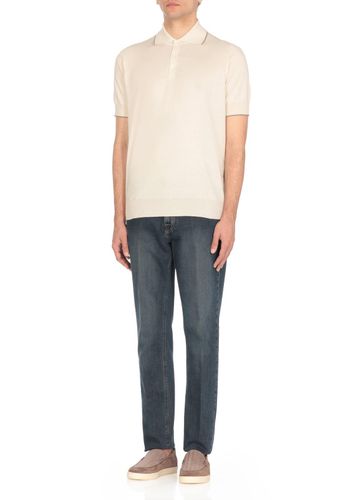 Short Sleeved Polo Shirt - Brunello Cucinelli - Modalova
