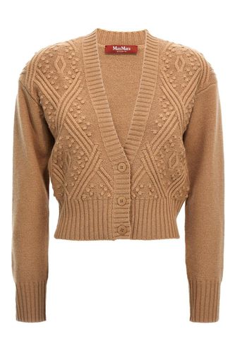 Buttoned V-neck Cardigan - Max Mara Studio - Modalova