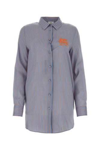 Etro Embroidered Silk Shirt - Etro - Modalova