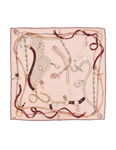 Smoky Rose Printed Silk Scarf - Chloé - Modalova