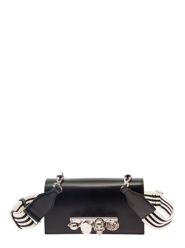 The Knuckle Satchel Shoulder Bag With Skull And Stones In Smooth Leatrher Woman - Alexander McQueen - Modalova