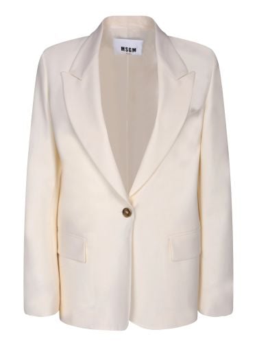 Single-breasted Peak-lapels Tailored Blazer - MSGM - Modalova