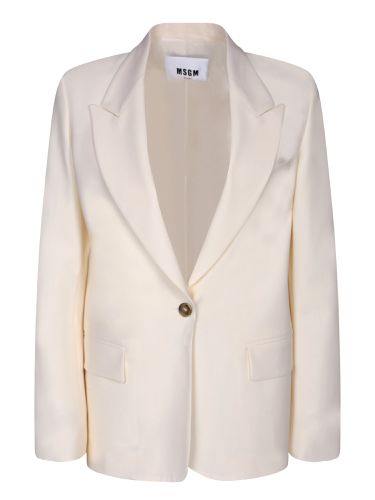 Single-breasted Peak-lapels Tailored Blazer - MSGM - Modalova