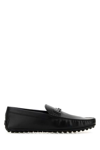 Tod's Black Leather Loafers - Tod's - Modalova