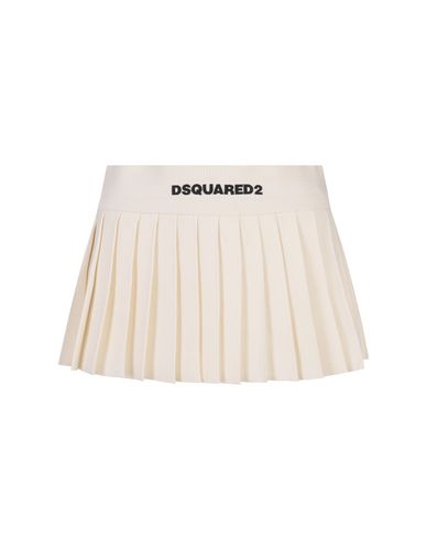 Dsquared2 White Pleated Mini Skirt - Dsquared2 - Modalova