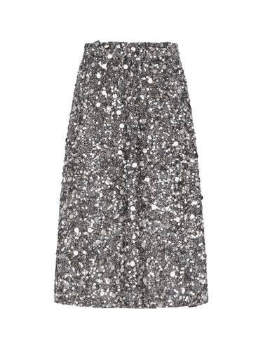 Galassia Full Sequins Longuette Skirt - Parosh - Modalova