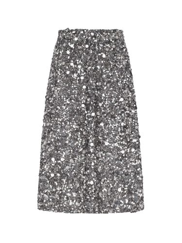 Galassia Full Sequins Longuette Skirt - Parosh - Modalova