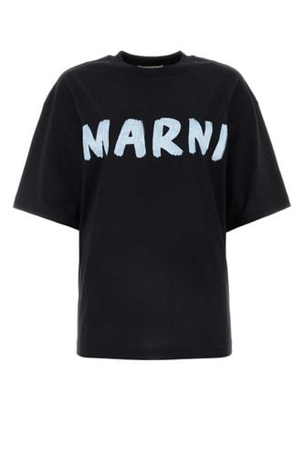 Marni Black Cotton Oversize T-shirt - Marni - Modalova