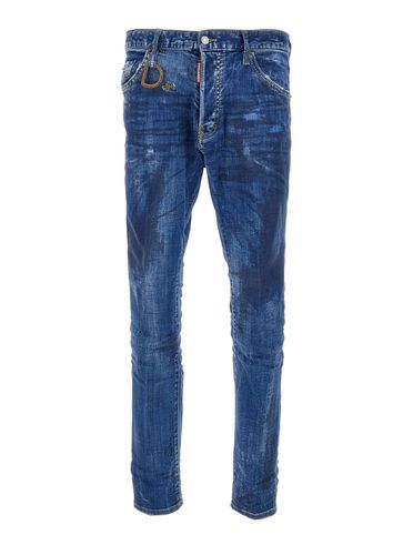 Worn Effect cool Guy Jeans In Cotton Blend Man - Dsquared2 - Modalova