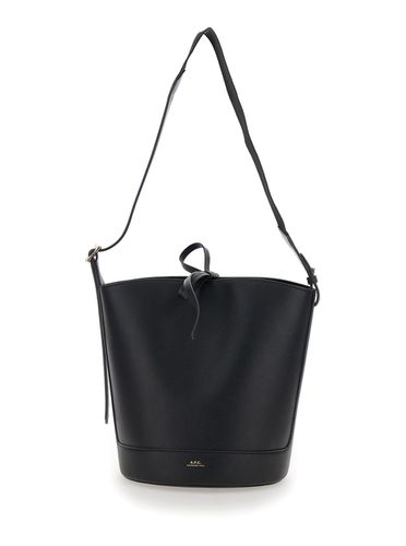 A. P.C. ana Noisette Bucket Bag With Laminated Logo In Leather Woman - A.P.C. - Modalova